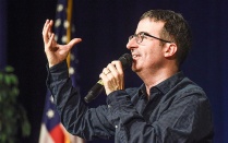 Zoom image: Political Satirist and Star of HBO's "Last week Tonight with John Oliver," John Oliver, at Broadview Arena on Dec. 3, 2014. 