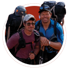 Kevin Fedarko (left) and Pete McBride (right). 