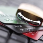 graphic of credit card with padlock. 