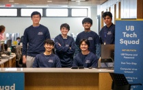 UB Tech squad students. 