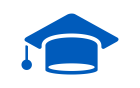 Graduation cap icon. 