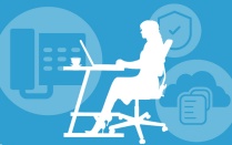 graphic of a staff member. 