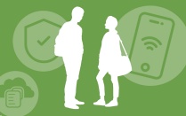 graphic of students. 