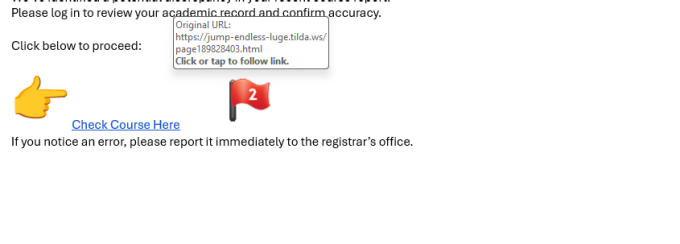 How you know it's a phish. 