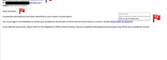 How you know it's a phish. 