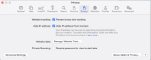 Click Privacy tab. 
