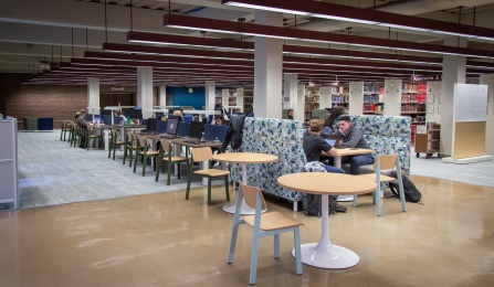 Zoom image: Lockwood Library 2nd floor, North Campus