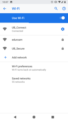 Select UB Connect. 
