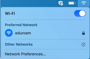 Zoom image: Eduroam should be connected