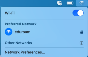 Eduroam should be connected. 