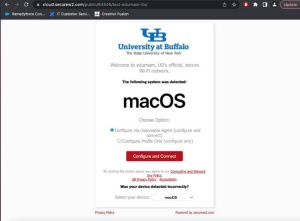Click Configure and Connect. 