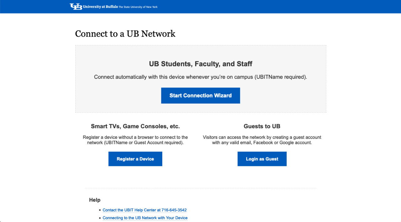 Hvordan kobler UB til Internett?