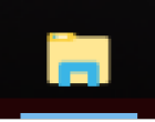 File explorer icon in taskbar at bottom of screen. 