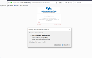 Click Save File button to download the configuration software. 