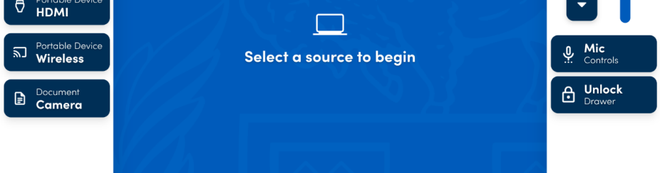select source, such as projector on. 