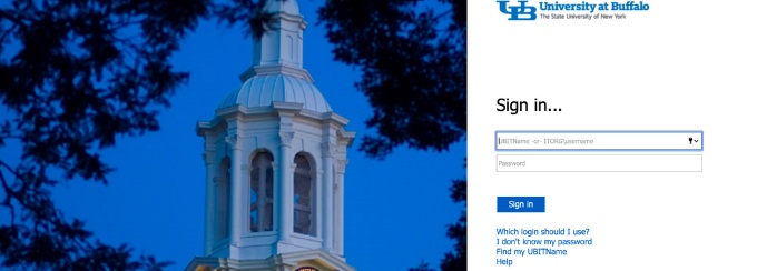 ADFS login page. 