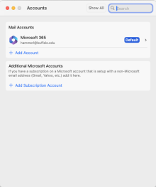 Zoom image: Click + Add Account