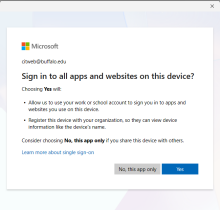 Zoom image: Click Yes to sign into all devices
