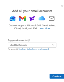 Zoom image: Enter your UBmail address 