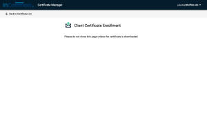 Zoom image: generating certificate, please wait