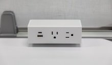 tabletop electrical outlets and USB. 