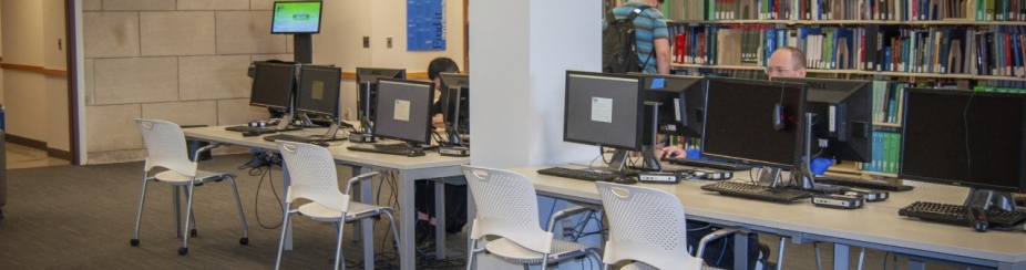 HSL Library computing site in Abbott Hall. 