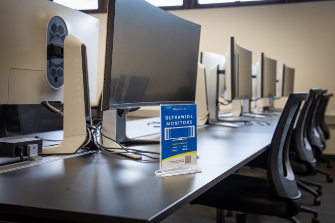 Widescreen monitors. 