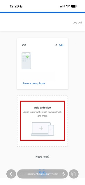 Add a device. 