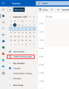 Create bookings site. 