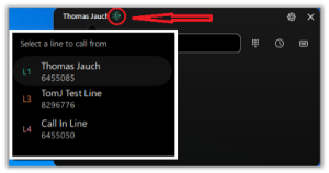 Select the line you want to use. 