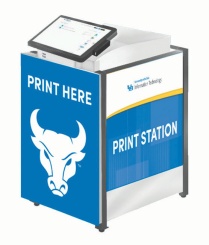 print station kiosk. 