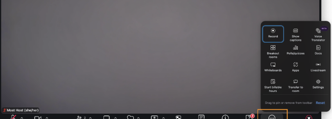 New control bar. 