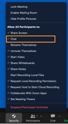 select chat. 