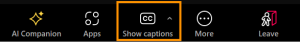use Show captions setting in Zoom. 