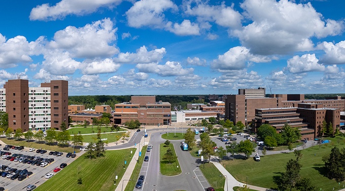 Aerial photo of the UB North Campus. 