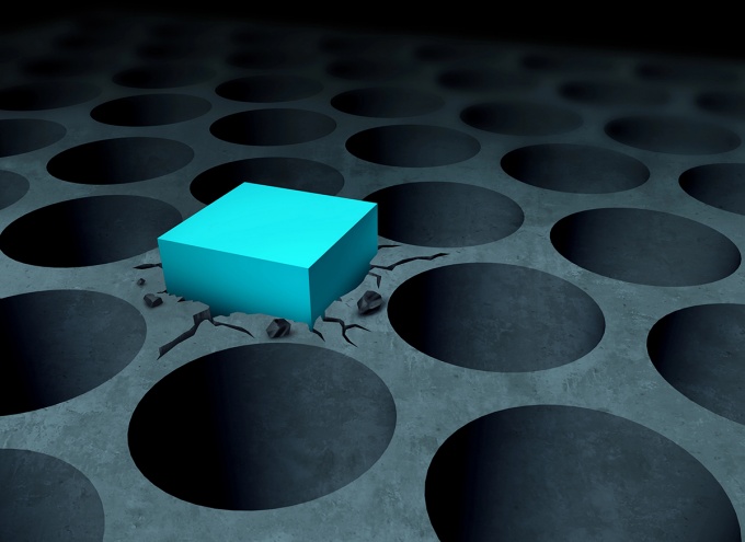 Detail of a molecule. 