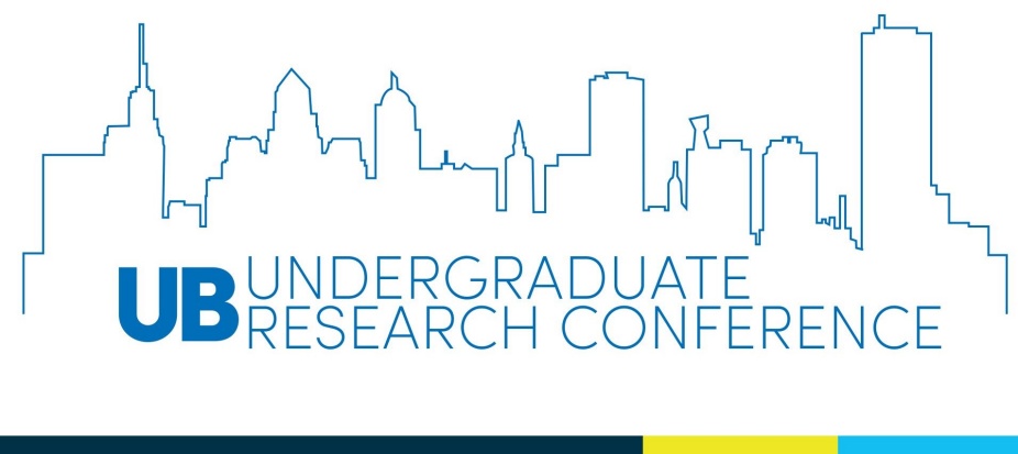 University at Buffalo Undergraduate Research Conference with an outline of the Buffalo, NY skyline. 
