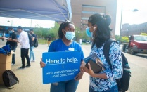 New students ask for directions during the first days of the semester. 