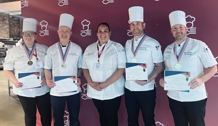 UB Campus Dining and Shops gold medal winning team. 