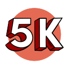 5k icon. 