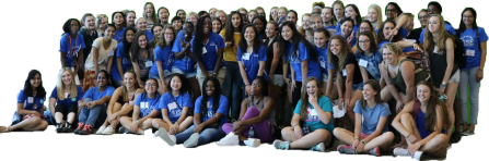 A group of WiSE students. 