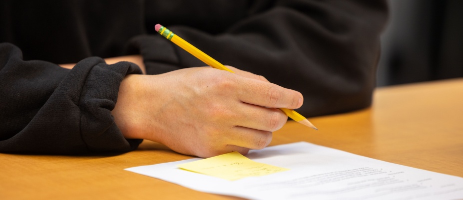 Hand, writing. 